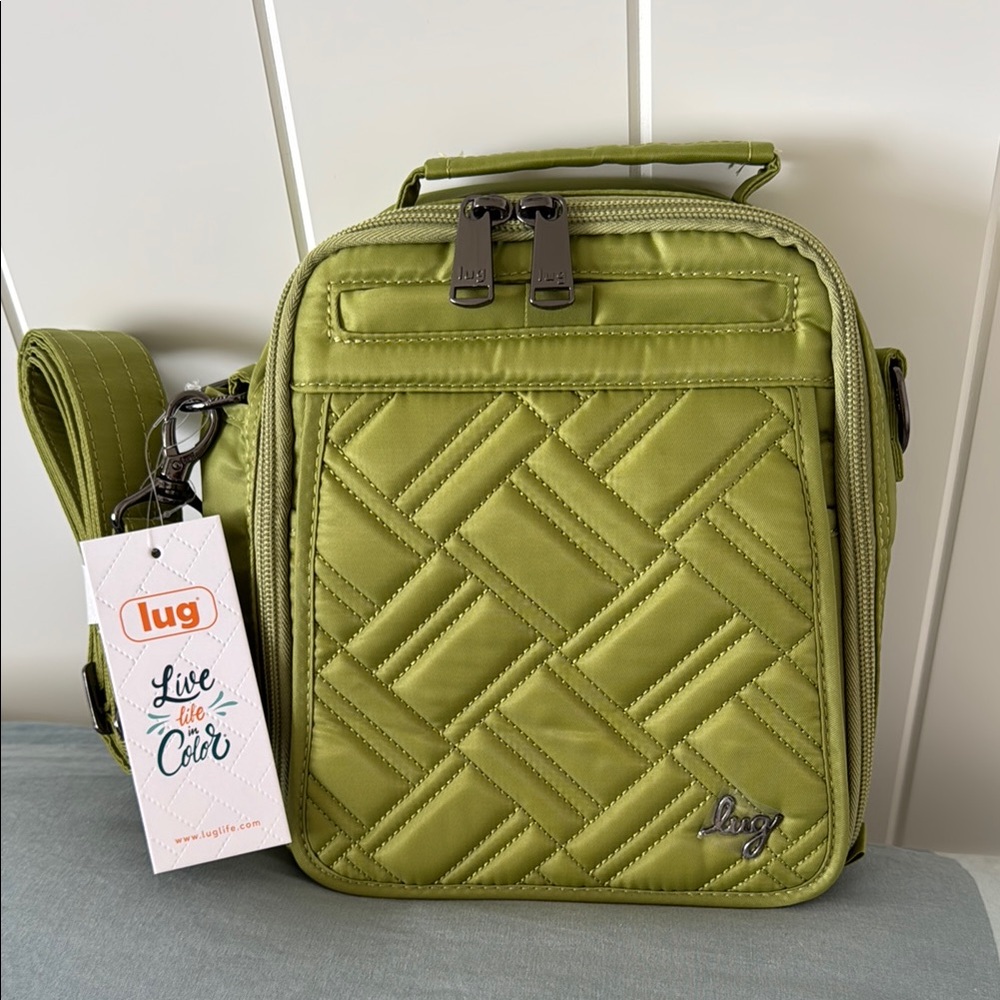 Lug Flapper SE Convertible Crossbody Bag - Grass Green NWT